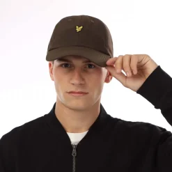 Lyle And Scott Ripstop Baseball Cap in olive