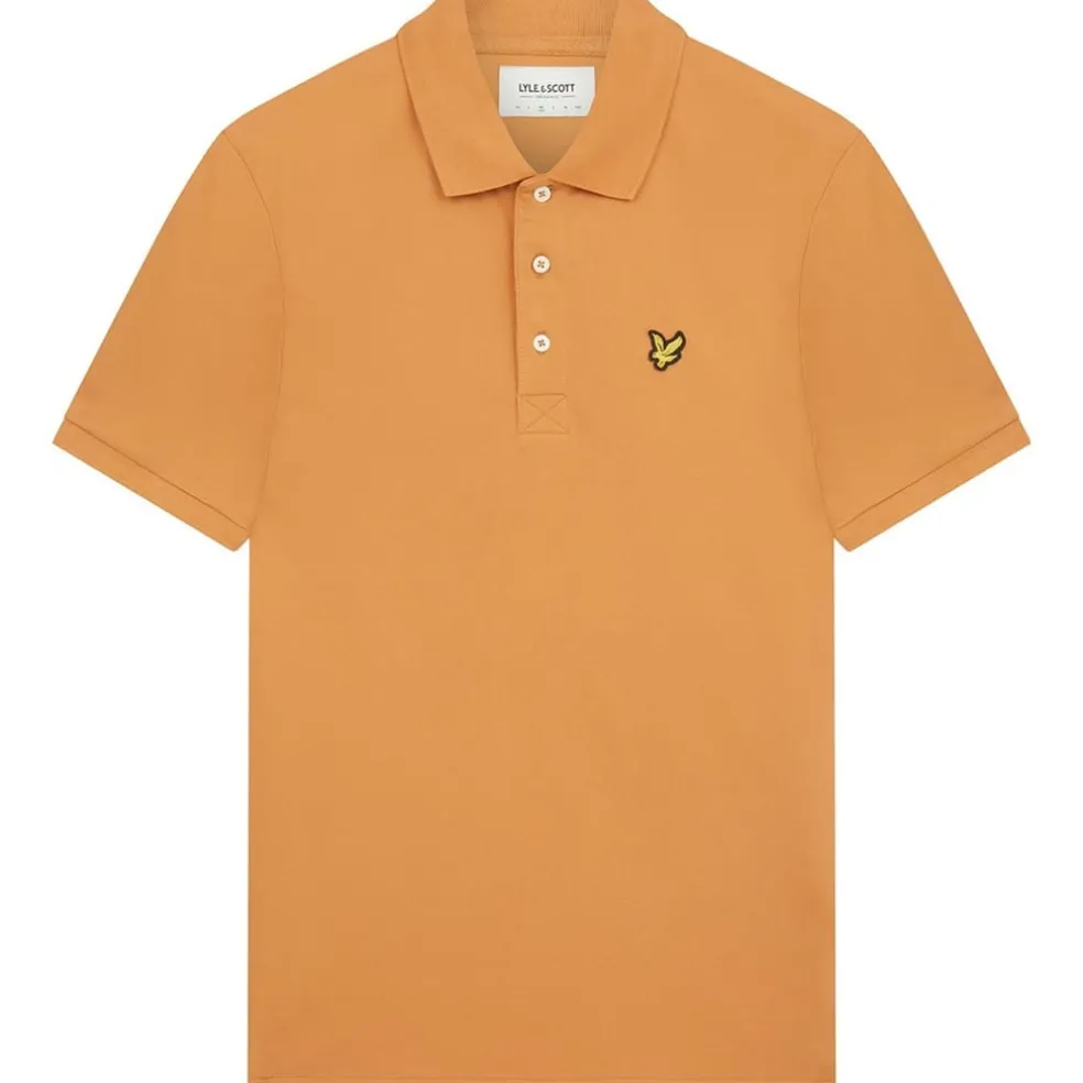 Lyle And Scott Short Sleeve Polo Shirt in Yellow