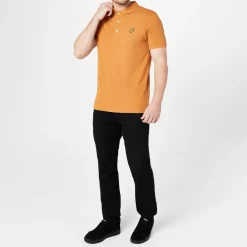 Lyle And Scott Short Sleeve Polo Shirt in Yellow