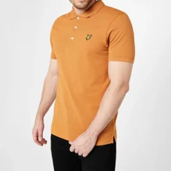 Lyle And Scott Short Sleeve Polo Shirt in Yellow