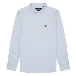 Lyle And Scott Stripe Oxford Shirt in Blue-White