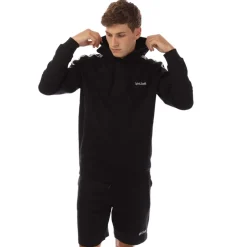 Lyle And Scott Tape Hoodie in Black