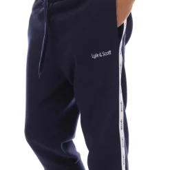 Lyle And Scott Tape Joggers in Navy