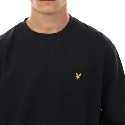 Lyle And Scott Tartan Heritage Graphic Sweatshirt in Navy