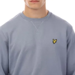 Lyle And Scott Tartan Heritage Graphic Sweatshirt in Blue
