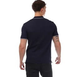 Lyle And Scott Tipped Polo Shirt in Navy-White