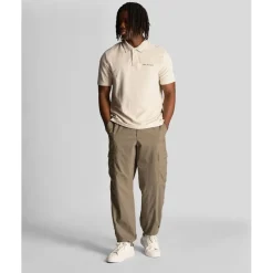 Lyle And Scott Towelling Polo Shirt in Cream