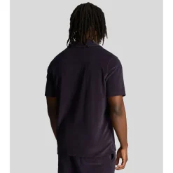 Lyle And Scott Towelling Resort Shirt in Navy