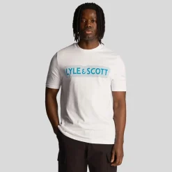 Lyle And Scott Vibrations Print T-Shirt in White