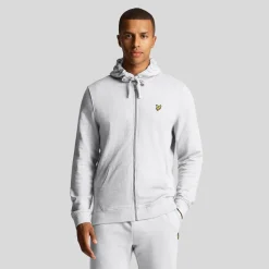 Lyle And Scott Zip Through Hoodie in Grey