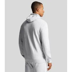 Lyle And Scott Zip Through Hoodie in Grey
