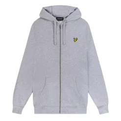 Lyle And Scott Zip Through Hoodie in Grey