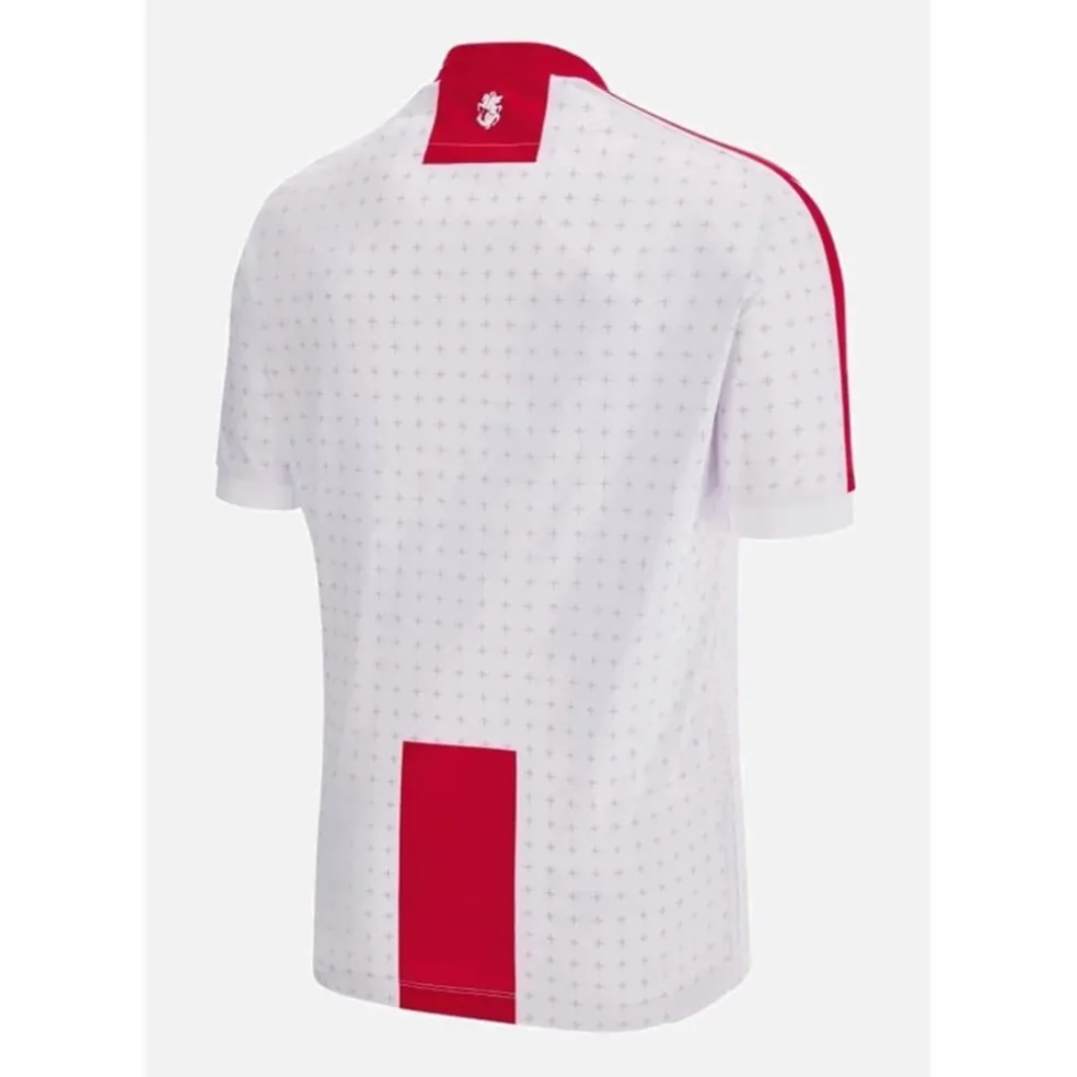 Macron Georgia Home Shirt 2023 Adults in White