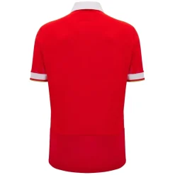 Macron Mens Welsh Rugby Union Home Shirt 2024 Womens in Red