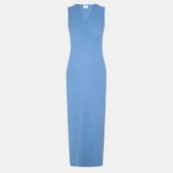 Mamalicious Maxi Mat Dress in Blue