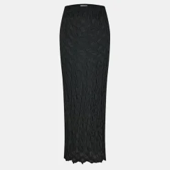 Mamalicious Maxi Mat Skirt in Black