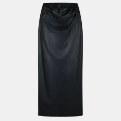 Mamalicious Maxi Mat Skirt in Black