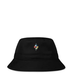 Marcelo Burlon Bucket Hat with Logo in Black