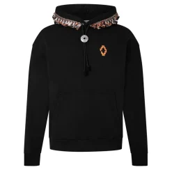 Marcelo Burlon Hooded Regular Fit Sweatshirt in Black