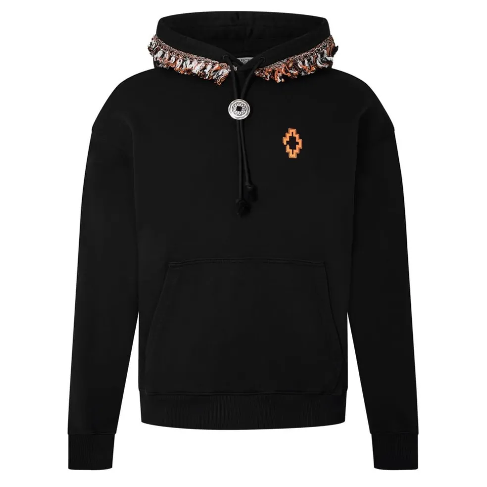 Marcelo Burlon Hooded Regular Fit Sweatshirt in Black