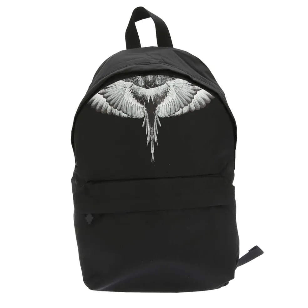 Marcelo Burlon Junior Icon Wings Backpack in Black Grey