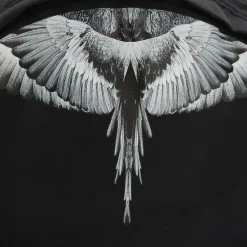 Marcelo Burlon Junior Icon Wings Backpack in Black Grey