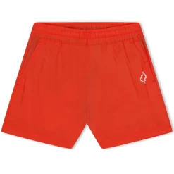 Marcelo Burlon Logo Print Swim Short in Red