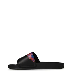 Marcelo Burlon Marcelo Curvswinslid Slides in Black