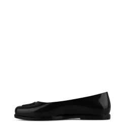 Melissa x Marc Jacobs Mmj Logo Ballet Pumps in Black