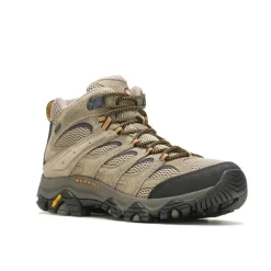 Merrell Mens Moab 3 Mid Gore Tex Hiking Boots in Brown