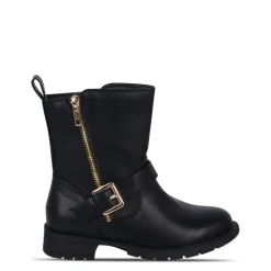 Miso Bella Biker Child Girls Boots in Black
