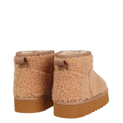 Miso Borg Ankle Flatform Boots in Brown