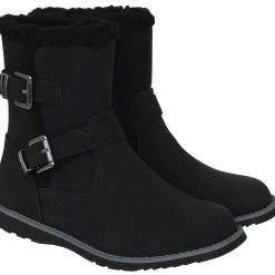 Miso Faith Child Girls Biker Boots in Black
