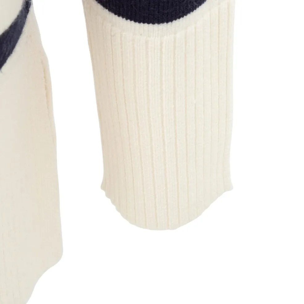 Miso V Neck Cuff Stripe Cardigan in Multi