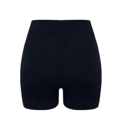Miso Womens High Waisted 3 Inch Shorts in Black