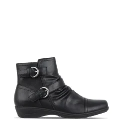 Miso Womens Scrunch Boots in Black