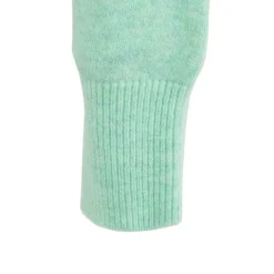 Miso Womens Spandex Button Cardigan in Green