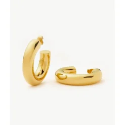 Missoma Chubby Large Hoop Earrings in Gold