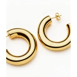 Missoma Chubby Large Hoop Earrings in Gold
