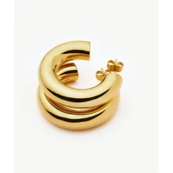 Missoma Chubby Large Hoop Earrings in Gold