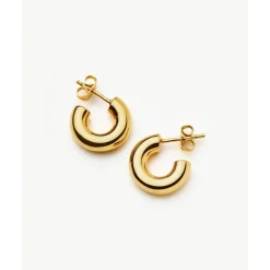 Missoma Chubby Mini Hoop Earrings in Gold