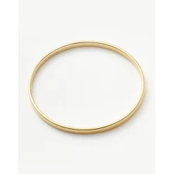 Missoma Classic Round Bangle in Gold