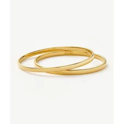 Missoma Classic Round Bangle in Gold