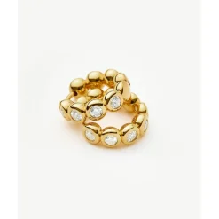 Missoma Tennis Hoops in Gold