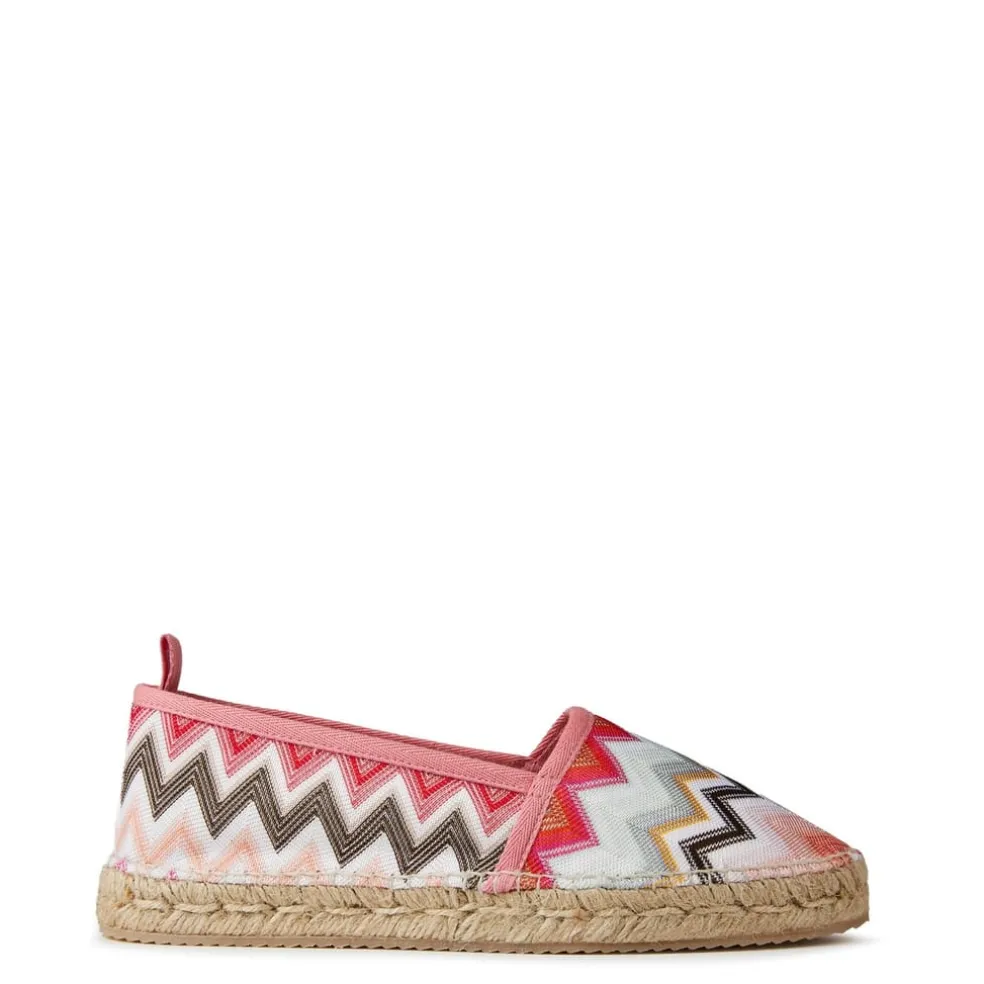 Missoni Chevron Espadrilles in Cream