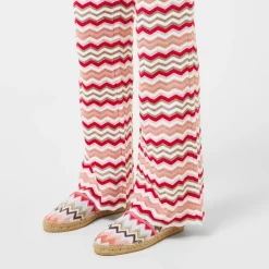 Missoni Chevron Espadrilles in Cream