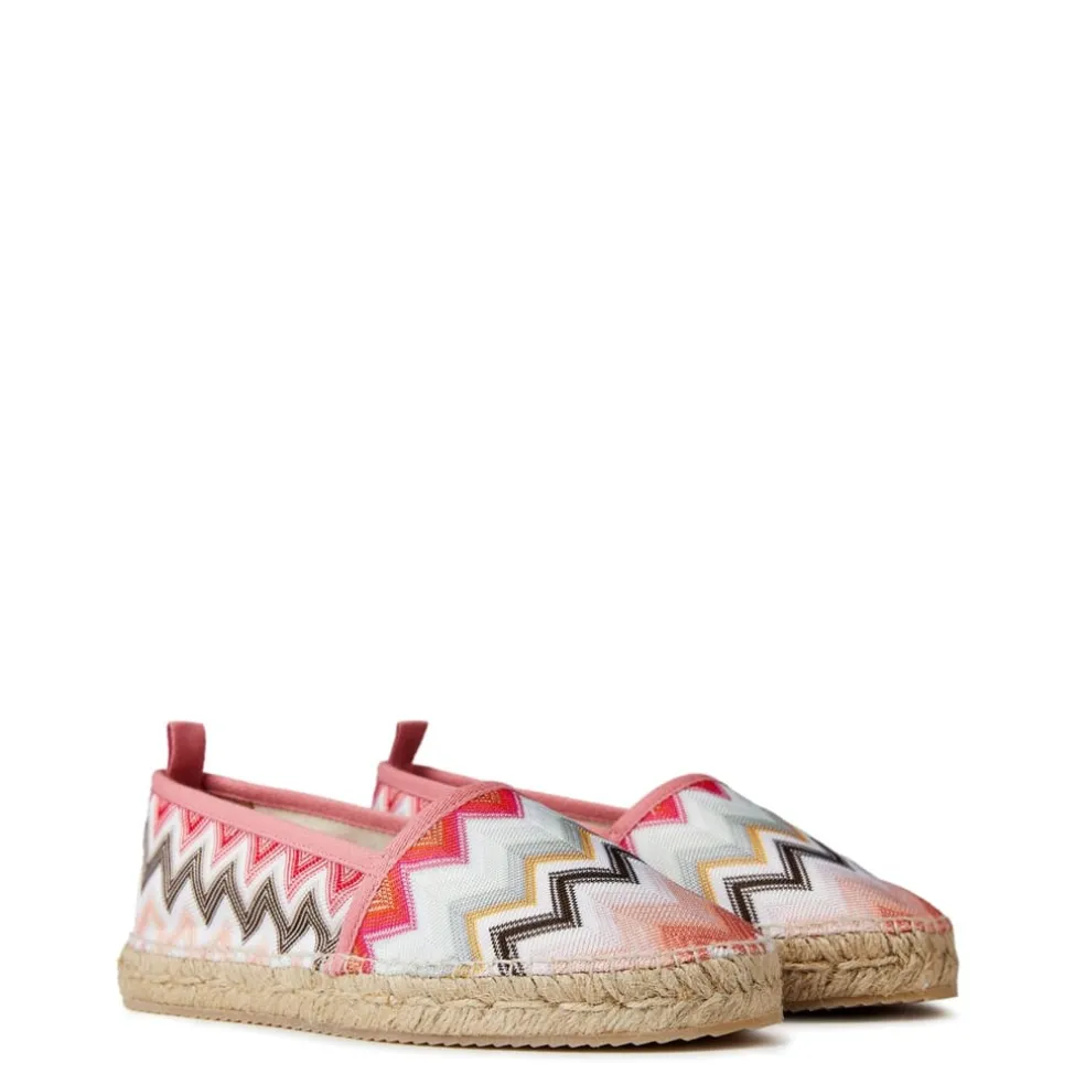 Missoni Chevron Espadrilles in Cream