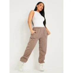 Missy Empire Casual Joggers in Brown