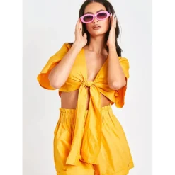 Missy Empire Shorts And Top Set in Orange