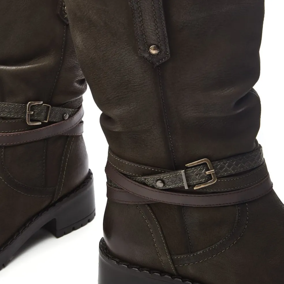 Moda in Pelle Beckette Boots in Green